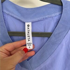 Athleta Light Blue V-Neck Top